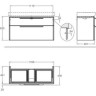 Тумба под раковину GEBERIT SMYLE 805122000 117 см